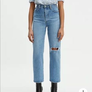 Levi’s High waisted straight ankle jeans 27x27